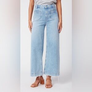 NWT Paige Harlow Wide Leg Jean in Zayden distressed